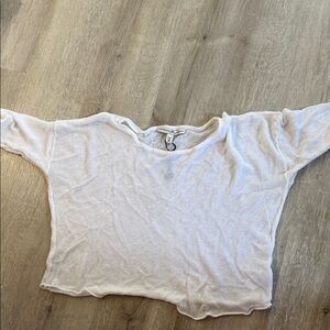 NWT Express White Sheer Knit Top
